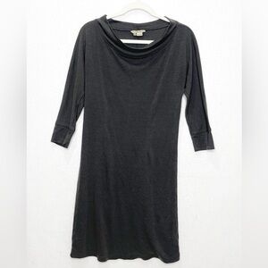 Royal Robbins Women's Charcoal Grey 3/4 Sleeve Dress Size Medium Scoop Neck